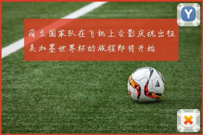 荷兰国家队在飞机上合影庆祝出征美加墨世界杯的旅程即将开始
